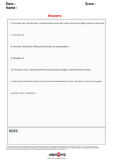 free year 7 science worksheets